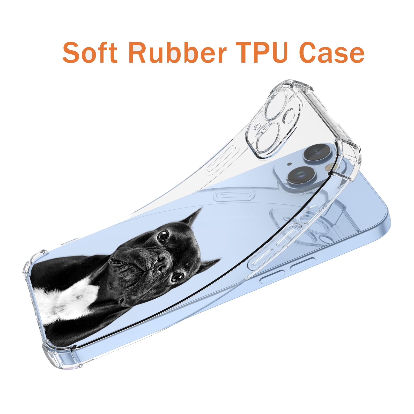 OEURVQO for Pixel 7 Pro Google 7 Pro Case Clear Cute Dog Pattern