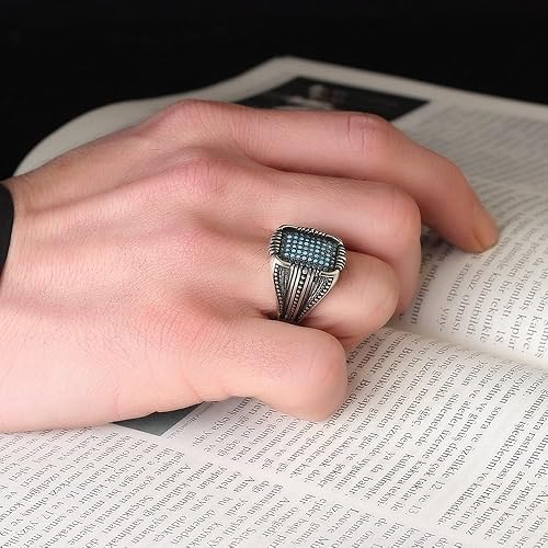Miniatura 4 de Silver 925k Ring, Handmade Ring, Natural Turquoise Stone,Jewelry Gift For Mens and Womens