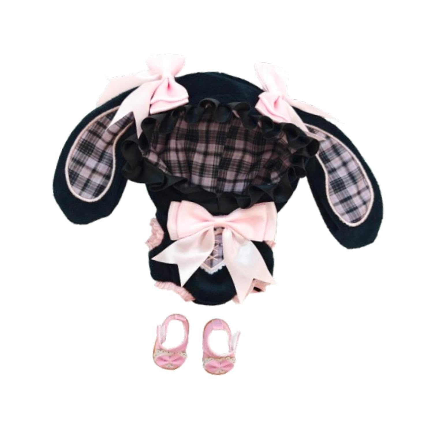 THE STYLE SUTRA 15cm 17cm Plush Doll Clothes Doll Hooded Bodysuit Cute for Gift Little Girls Pink 3 61FSqtuW 4L. SL1500