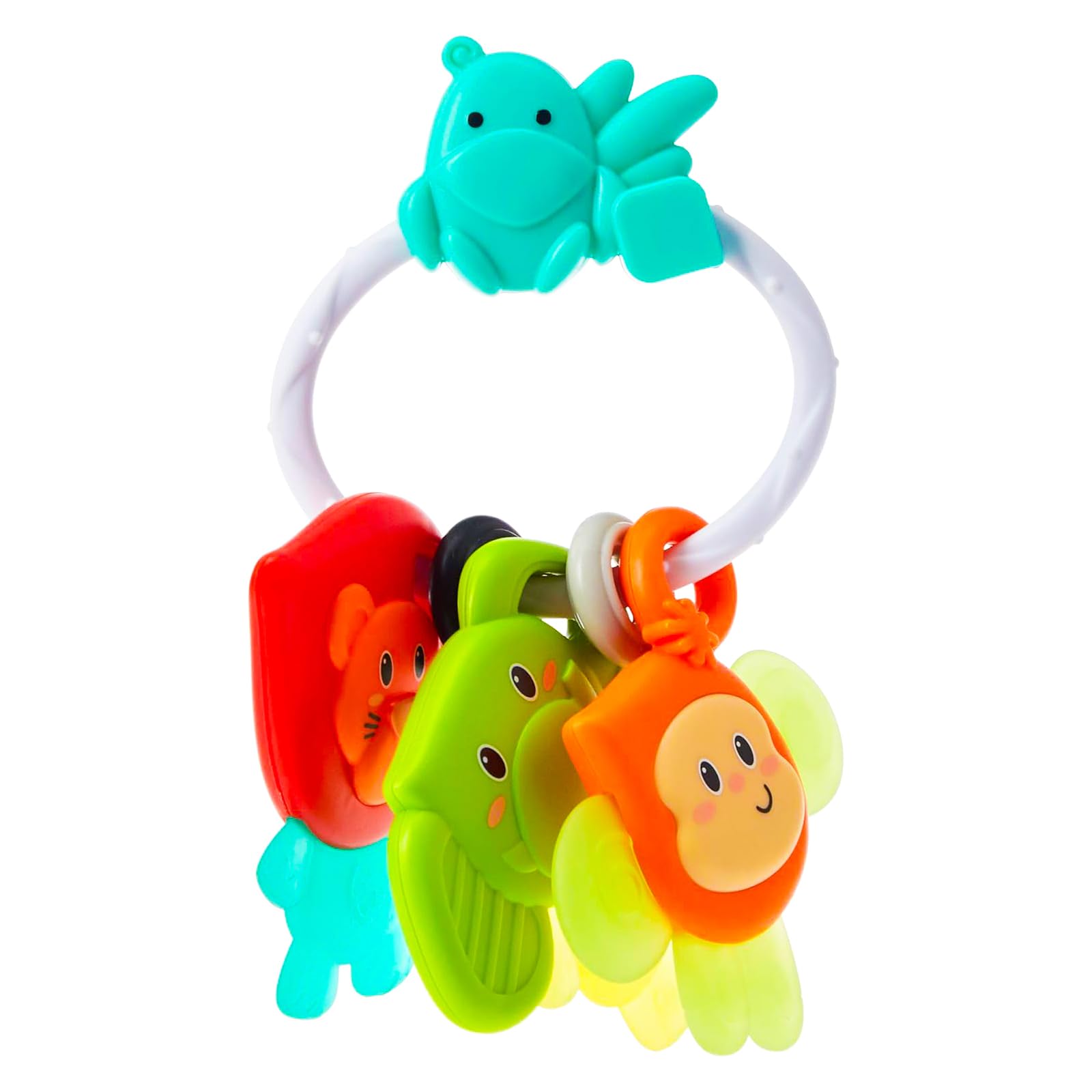 Infantino Safari Teething Pals|Baby Teething & Rattling Toy|