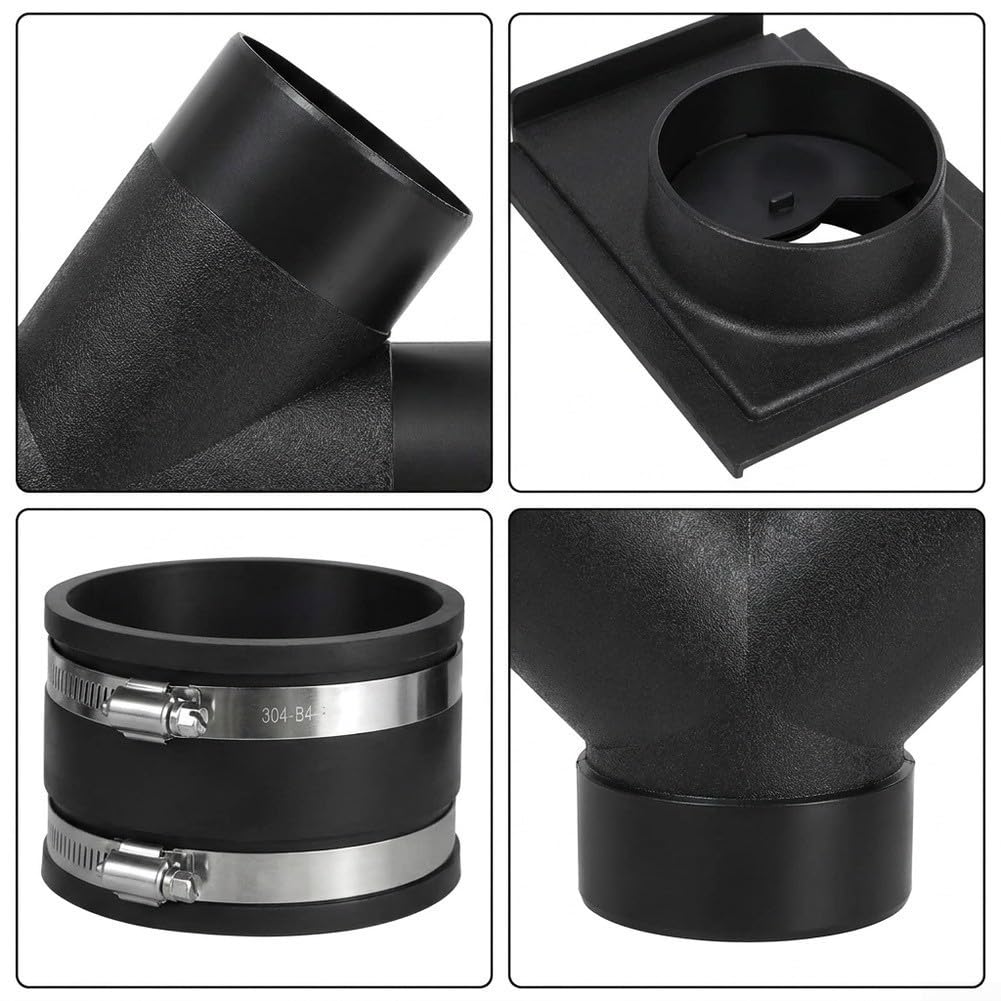 5-teiliges Staubabsaugungs-Set mit Schieber und Adapter