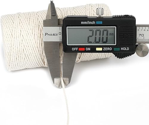 Miniatura 8 de G2PLUS Cuerda de Navidad, cuerda de envoltura de regalo, cuerda blanca y roja de 0.079 pulgadas, cuerda de algodón natural de 656 pies para embalaje