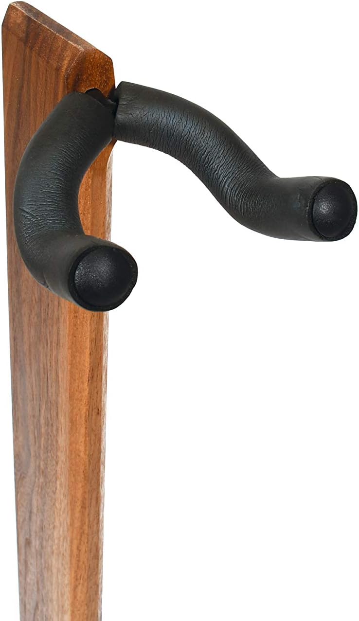 Ruach GS-5 Wooden Guitar Stand for Acoustic and Electric Guitar - Walnut Hardwood