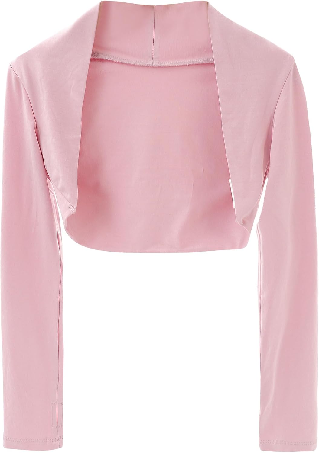 SEAUR Kids Girls Ballet Dance Bolero Shrug Long Sleeve Leotards Crop Cardigan Open Front Wrap Top Dress Cove Up