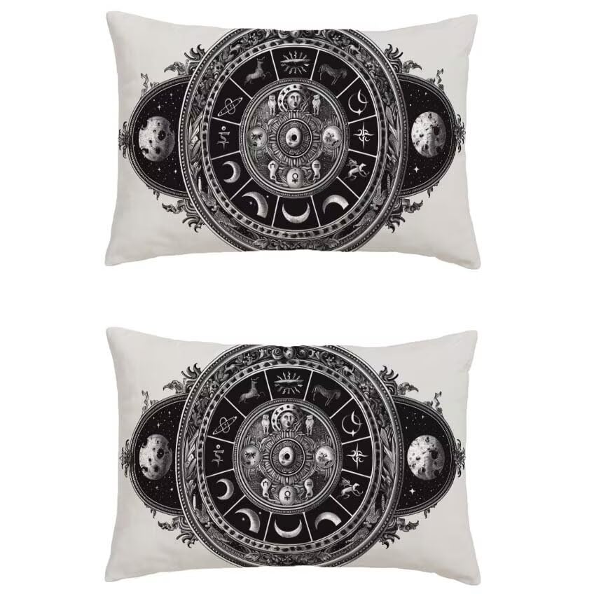 Pillow case rectangulaire lin impermeable constellation 60x80cm