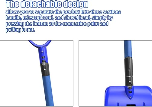 Heavy Duty Snow Shovel - Ergonomic Multifunctional Gardening Supplies - Snow Pusher Shovel,for Pathway Yard Truck Vehicle Winter Cleaning Home Garden Lawn Outdoor Garage Deck
