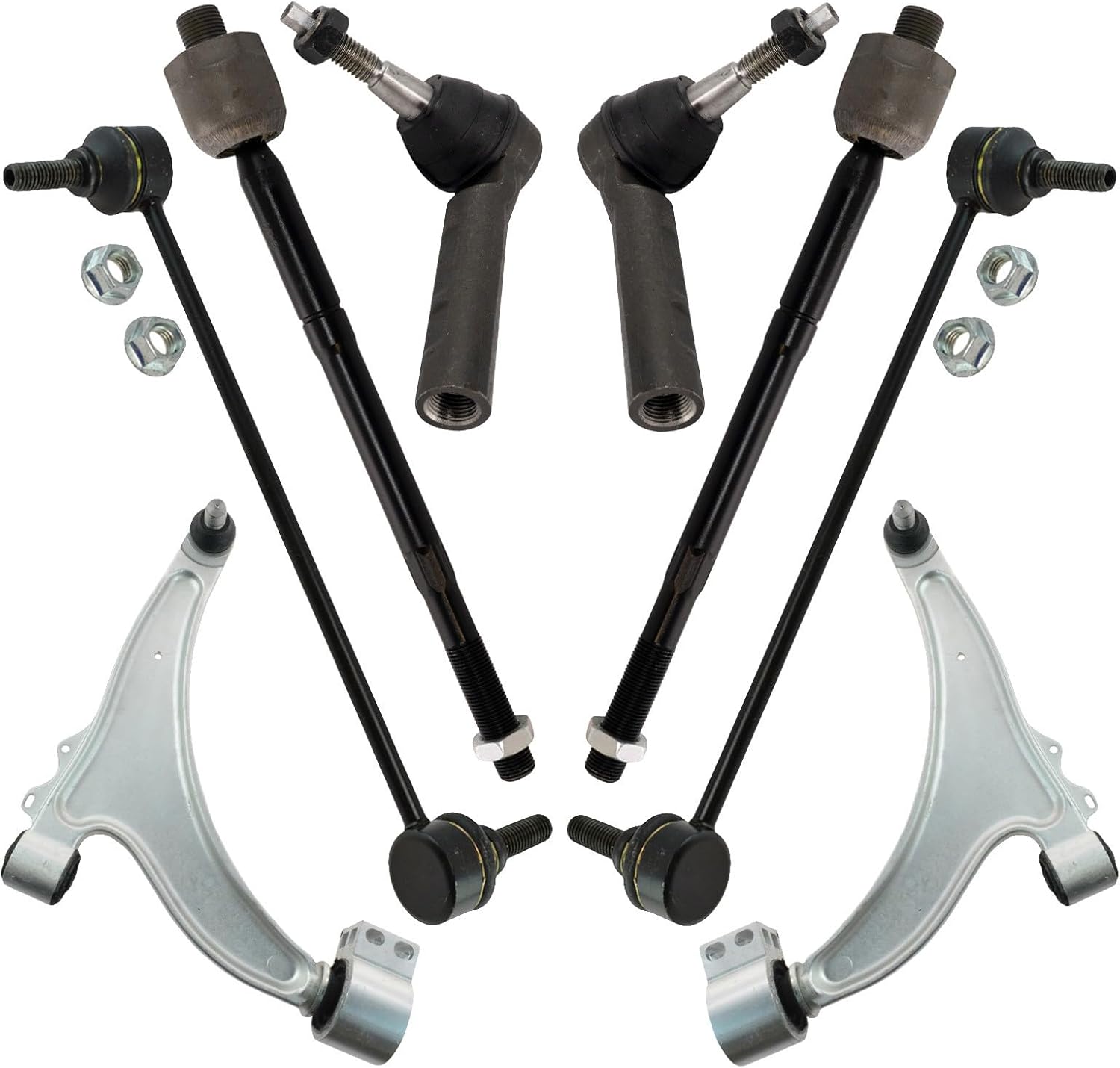 TRQ Front Steering & Suspension 8-Piece Kit (direct-fit)