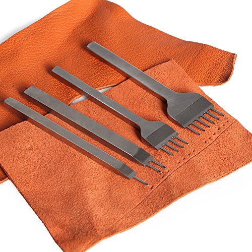 Co-Link 4Mm 1/2/4/6 Prong Metal Diy Diamond Lacing Stitching Chisel Set Leather Craft Kits #TOP4