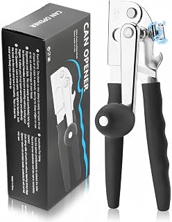 Electric Can Opener – Smooth Edge, Easy One-Touch Can Opener Electric for Seniors with Arthritis, Jar Opener, Compact Countertop Automatic Kitchen Tool for Safe and Effortless Opening