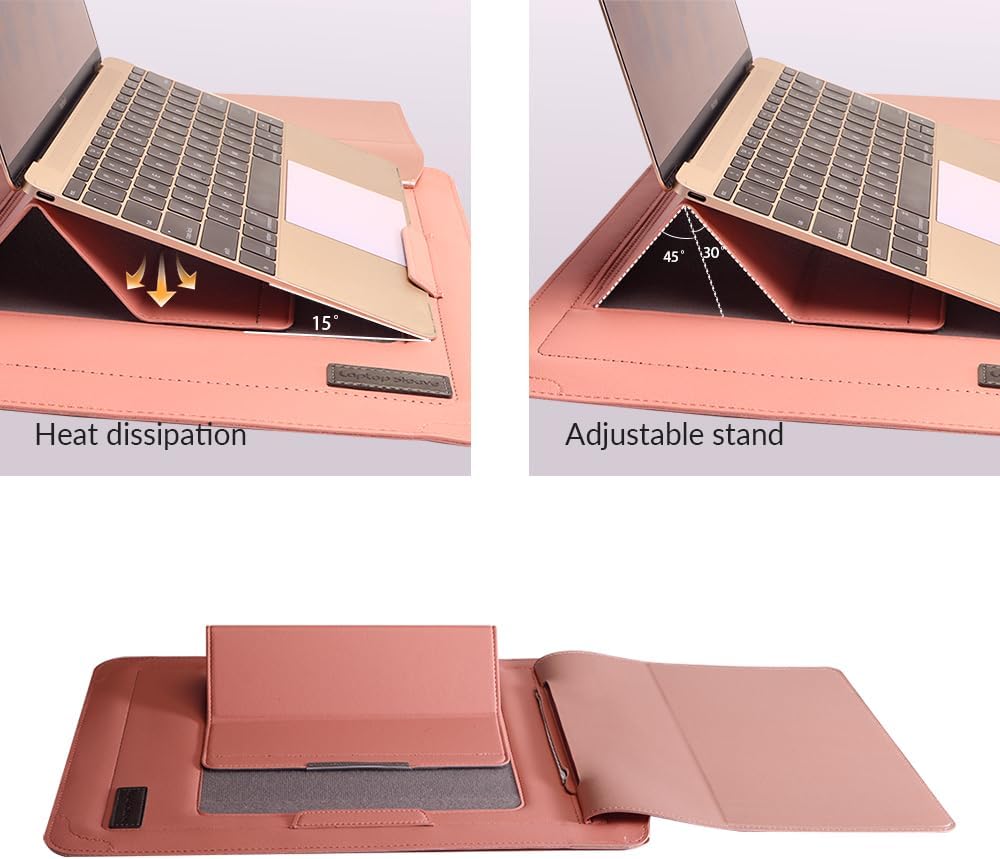 immoenuc Multifunctional 14 inch Laptop Sleeve with Stand - Image 2