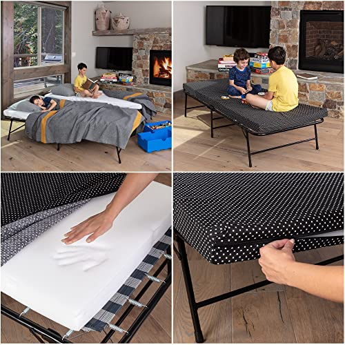 Litebed™ Folding Bed With Memory Foam Mattress - Portable Fold Up Bed With Storage Bag - Luxurious Foldable Bed With Frame - Foldaway Guest Bed - Hideaway Cot For Adults & Kids - No-Risk 100-Day Trial #TOP7