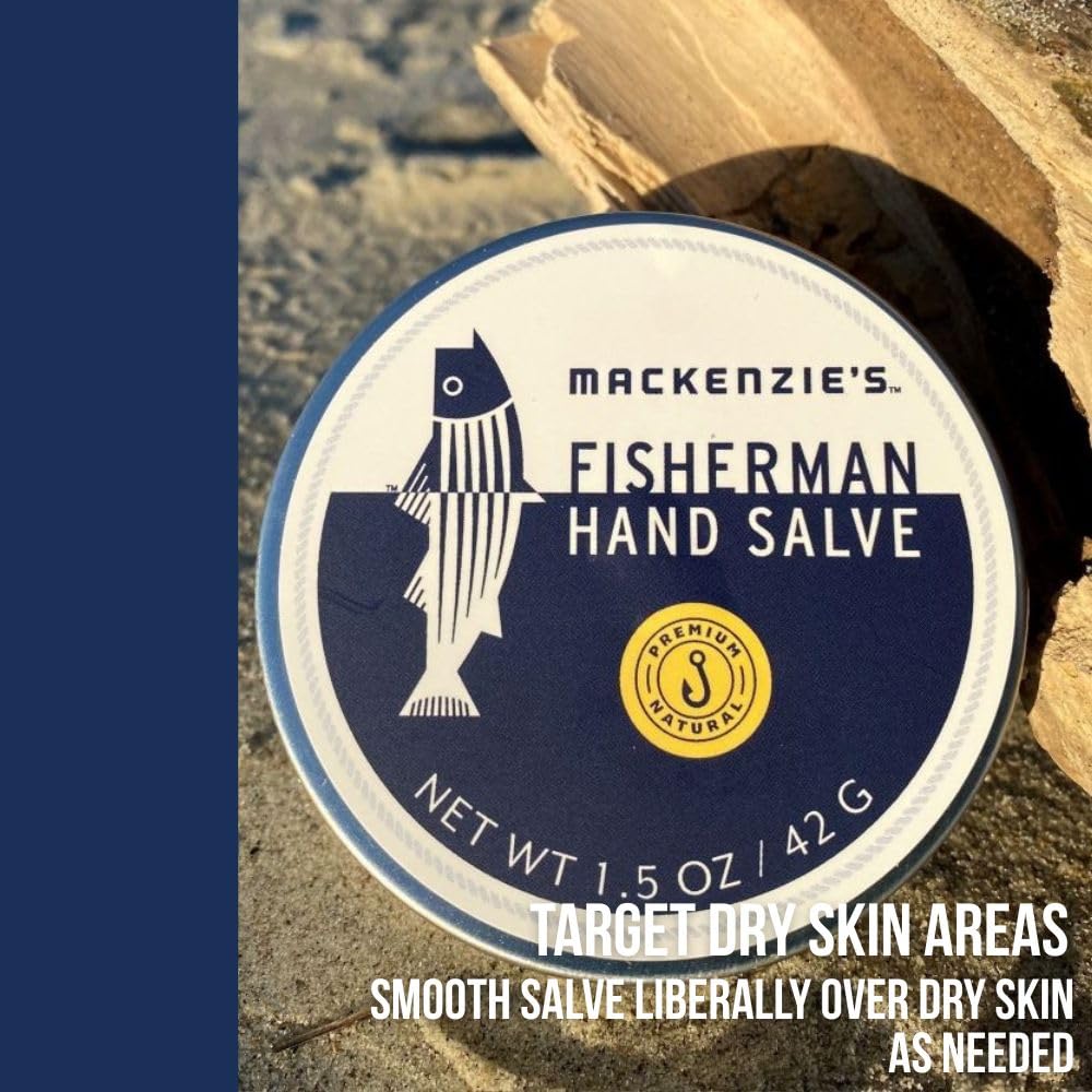 MacKenzie's Fisherman Hand Salve - Gifts for Men - Gifts for Fishermen - Travel Friendly - All Natural - Hand Repair - Hand Balm - Moisturizer - 1.5 Ounce Tin - Image 3