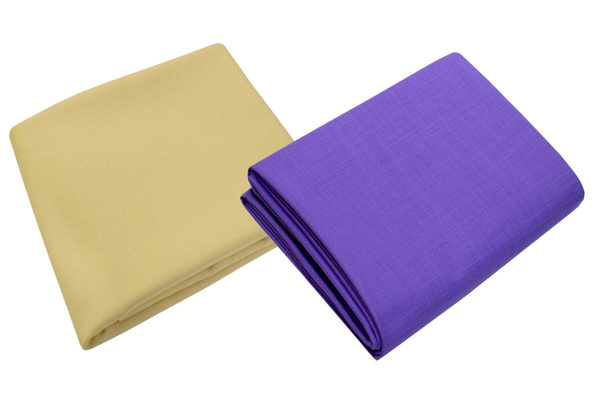 KUNDAN SULZ GWALIOR Men's Poly-Cotton Unstitched Shirt & Trouser Fabric Combo Set (Multicolor; 1.20 & 2.25 Meters) 2
