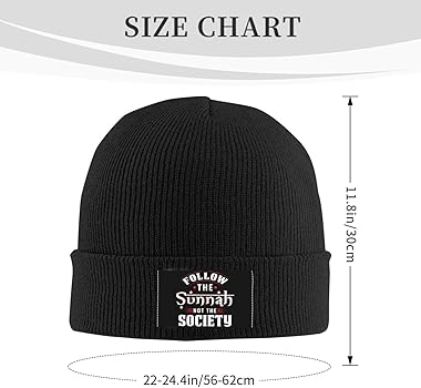 Follow The Sunnah Not The Society Beanie Hat Acrylic Knit Warm