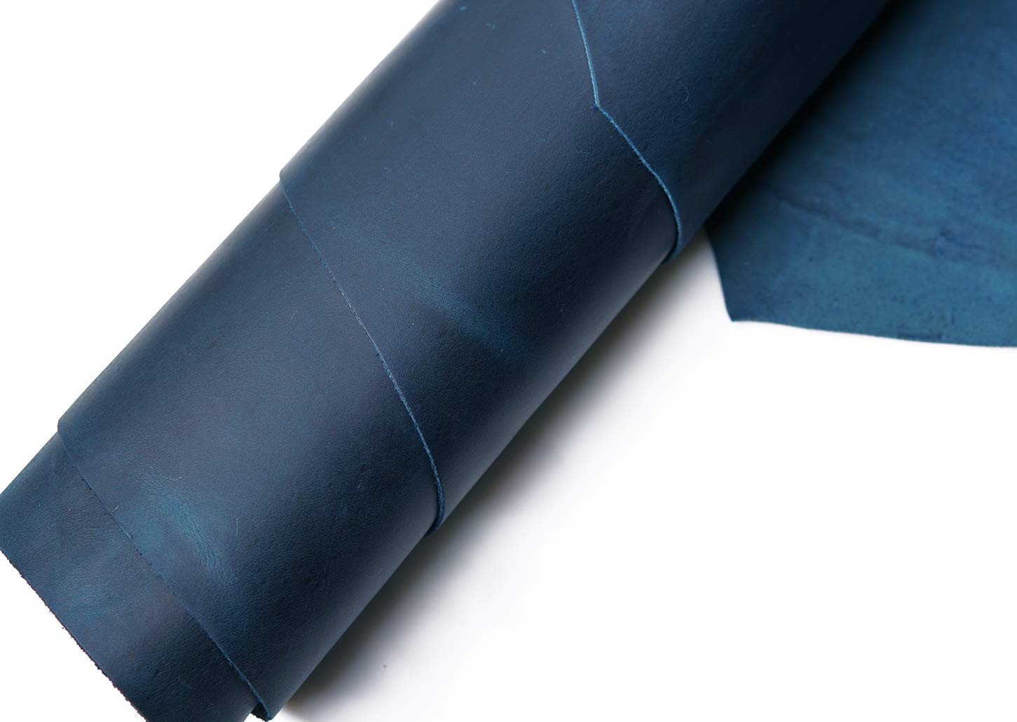 Tooling Leather Square 2.0mm Thick Finished Full Grain Cowhide Leather Crafts Tooling Sewing Hobby Workshop Crafting Leather (Blue, 6x12inches)