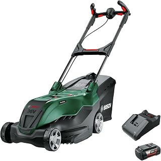 Home & Garden 36V Cordless Brushless Lawnmower with 4.0ah Battery & Charger, Height of Cut 25mm to 80mm, (AdvancedRotak 36-750)
