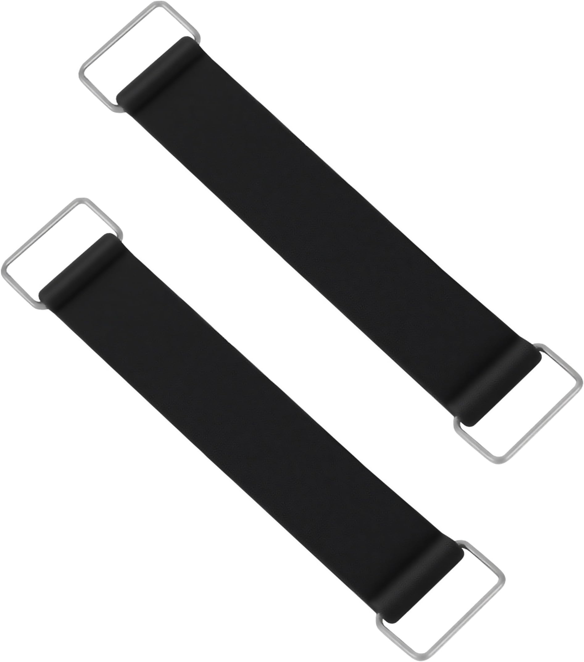 Battery Strap,Car Accessories Battery Strap Hold Down,Motorcycle Batterys Straps,Stretchable Rubber Batteries Holder Bands with Metal Buckles,Fits Most Scooter and Motorcycle Batteries (2PCS)