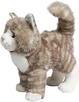 Vista 4 de Douglas Zipper Gray Tabby Cat Plush Stuffed Animal