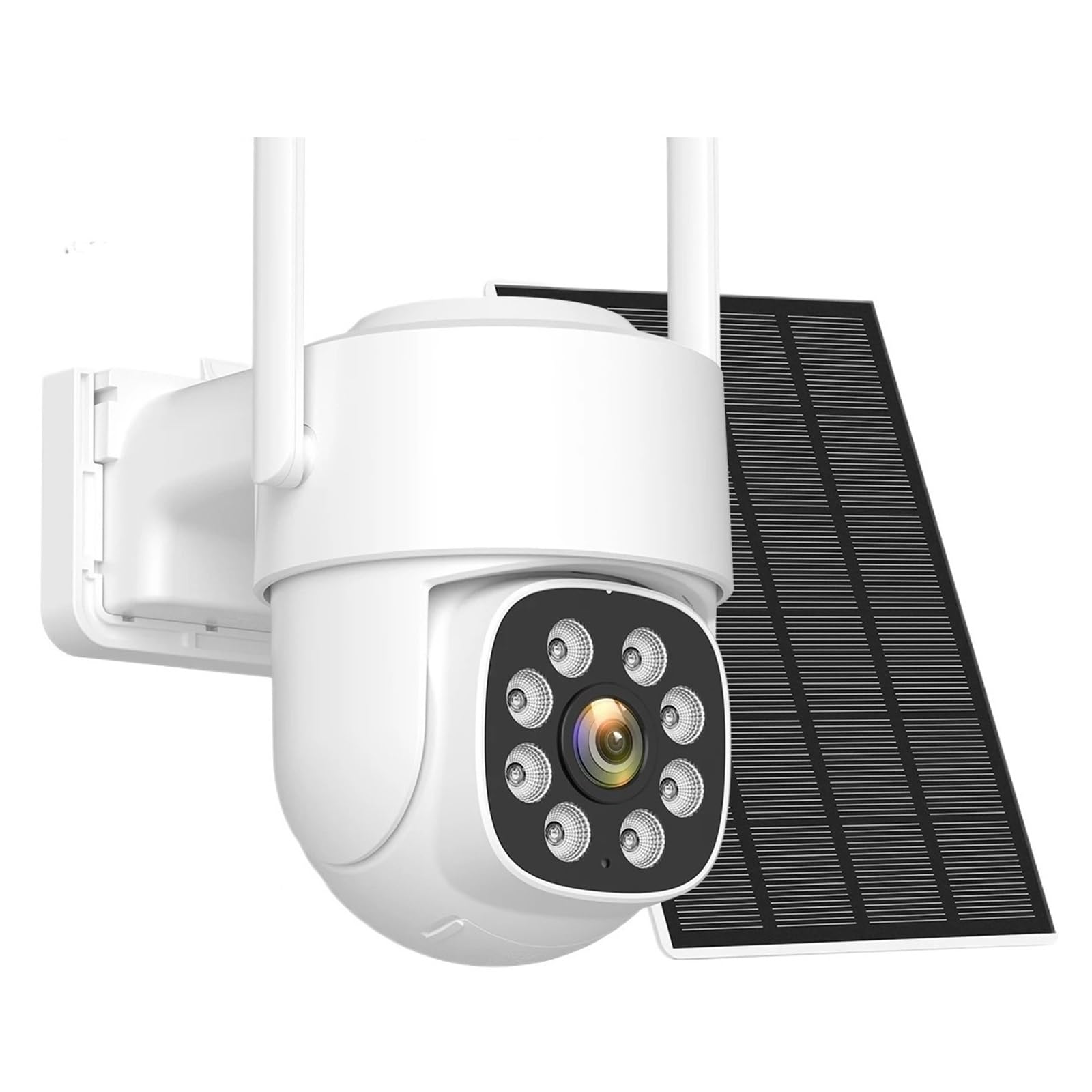 JVDDI 4MP 4G Sim Card Camera Dual Lens Dual Screen Wireless WiFi Outdoor Surveillance Human Detect Security Protection PTZ IP Cameras(4MP 4G 32GB Card)