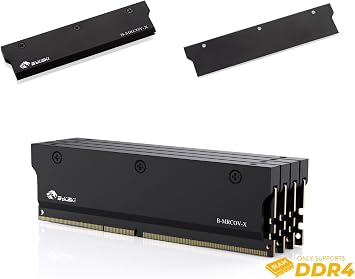 Bykski DDR4 Memory Heat Spreader - Black (B-MRCOV-X)