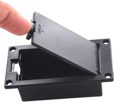 Active Bass Guitar Pickup 9V Battery Box Plastic Battery Cover Holder Case for Guitar Bass Pickup Replacement Tool