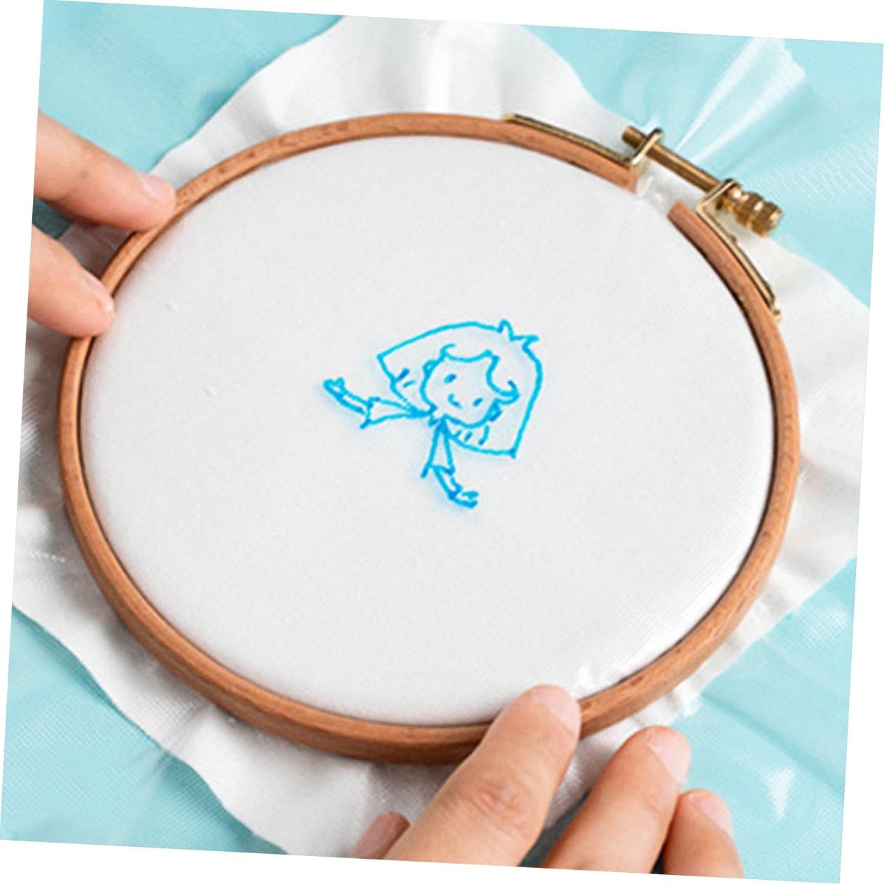 ARTIBETTER 5sets Water Soluble Film Embroidery Transfer for Sewing Includes of Embroidery for Clothes Shirts and Crafts