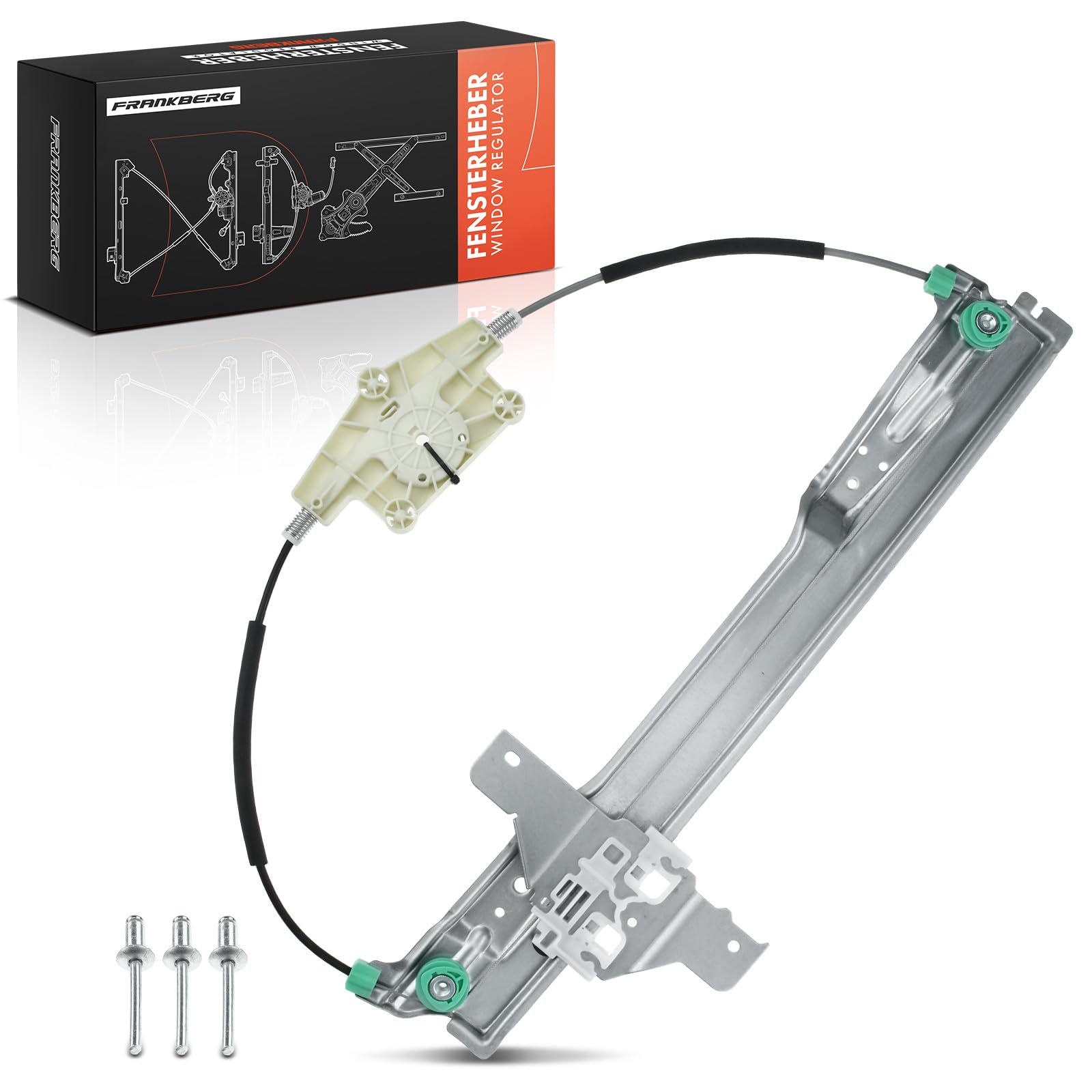 Frankberg Elevalunas Mecanismo elevalunas Eléctrico sin Motor Delantero izquierdo 4/5-Puerta Compatible con C4 I LC Compacto C4 Berlina Replace# 9221V1,9221CR