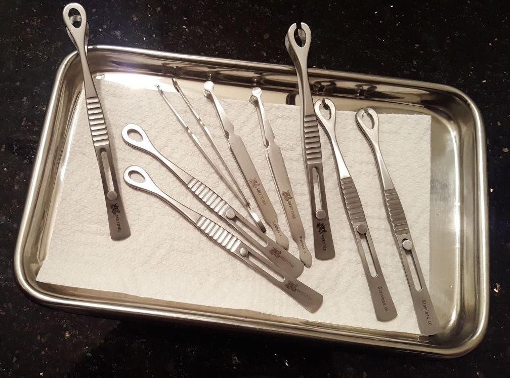 3 Each Body Piercing Bead Holding 4 3/4