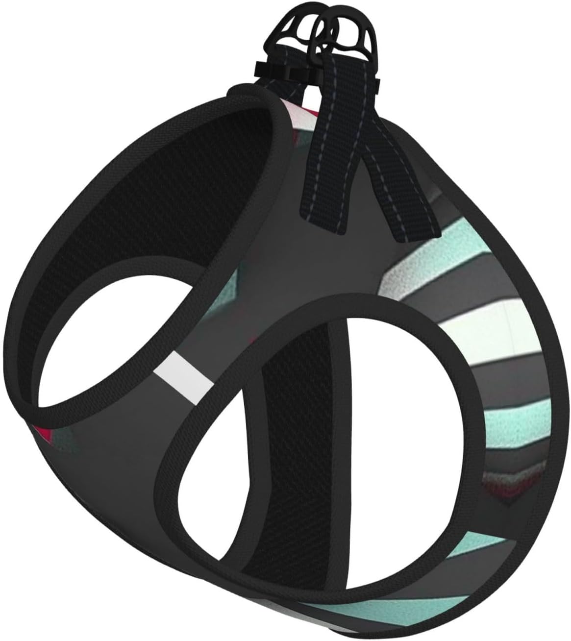 Abstract Geometry Art Pet Vest Small Size Dog Harness and Leash Set, Reflective & Breathable for Puppy Training Without Accessories Large