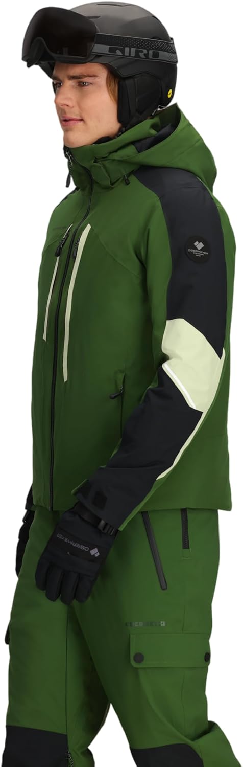 Obermeyer Mens Fall Line Ski Jacket, Waterproof Breathable 2-way Stretch and Primaloft Insulated