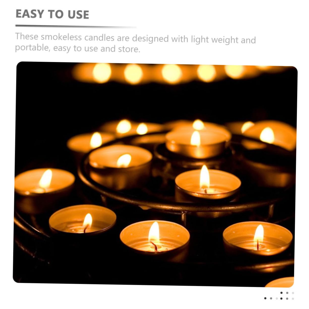 Ipetboom 100pcs Smokeless Votive Candles for Weddings and Daily Use Mini Tealight Candles Holders for Home Decor and Centerpieces