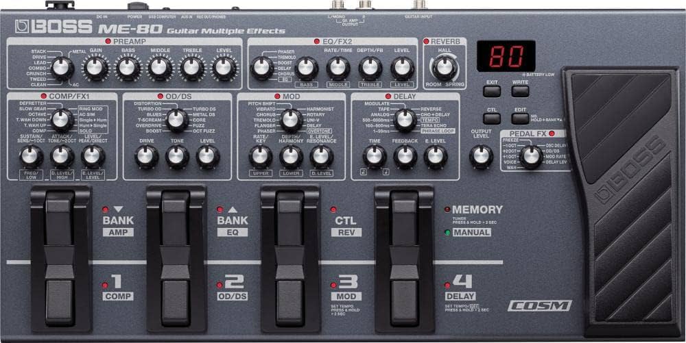 ギター BOSS ME-X expandable multiple effects Boss ME-X Expandable Multiple Effects - YouTube