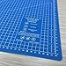 PP A3 Cutting Mat - A3 Eco Friendly(18L x 12W Inch) (450 x 300 mm), Colorful Self Healing Cutting Mat Craft Fabric Quilting Sewing Scrapbooking One Sided Art Project (Set of 1) UESTA (Blue)