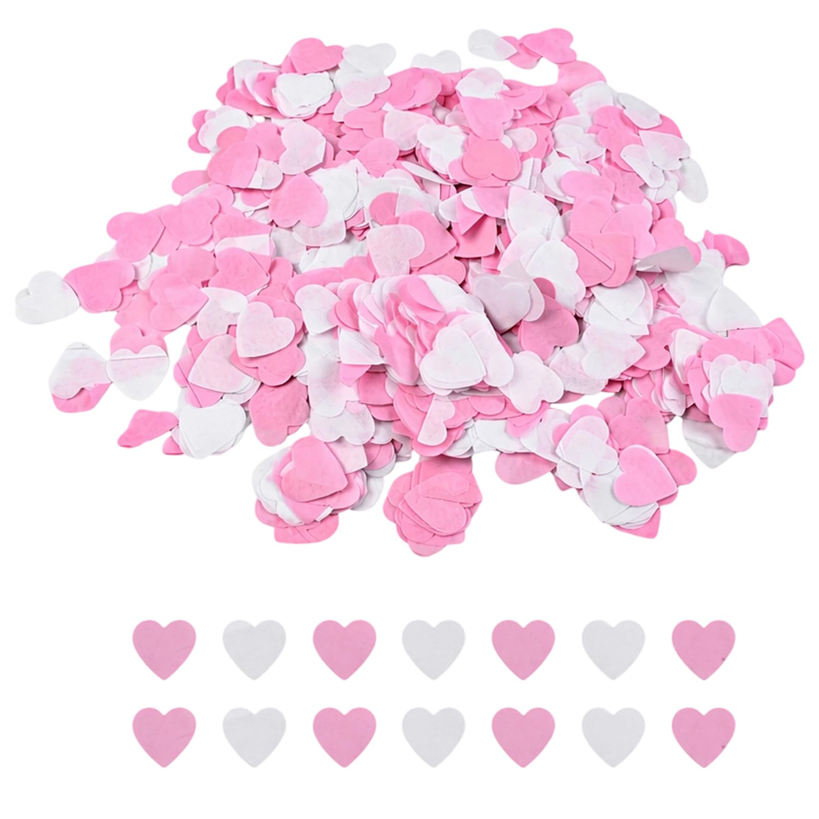 Elovara 10000 Pcs Heart Shaped Biodegradable Confetti，for Party Decorations