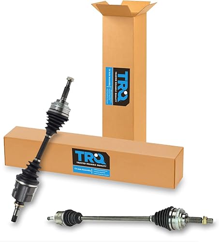 Miniatura 147 de TRQ Juego de 2 piezas de ensamblaje de eje CV delantero del lado del conductor y del pasajero, compatible con transmisión automática Mazda 3 i