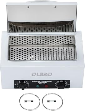 US 1.5L Mini High Temperature Autoclave Machine Dry Heat Box Cabinet with Timer for Nail Spa Hairdressing Metal Tools