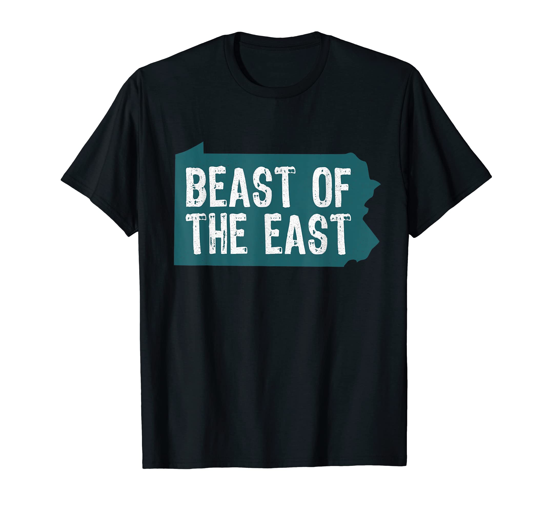 East Beast Distressed Philadelphia, Pennsylvania State Shirt T-Shirt