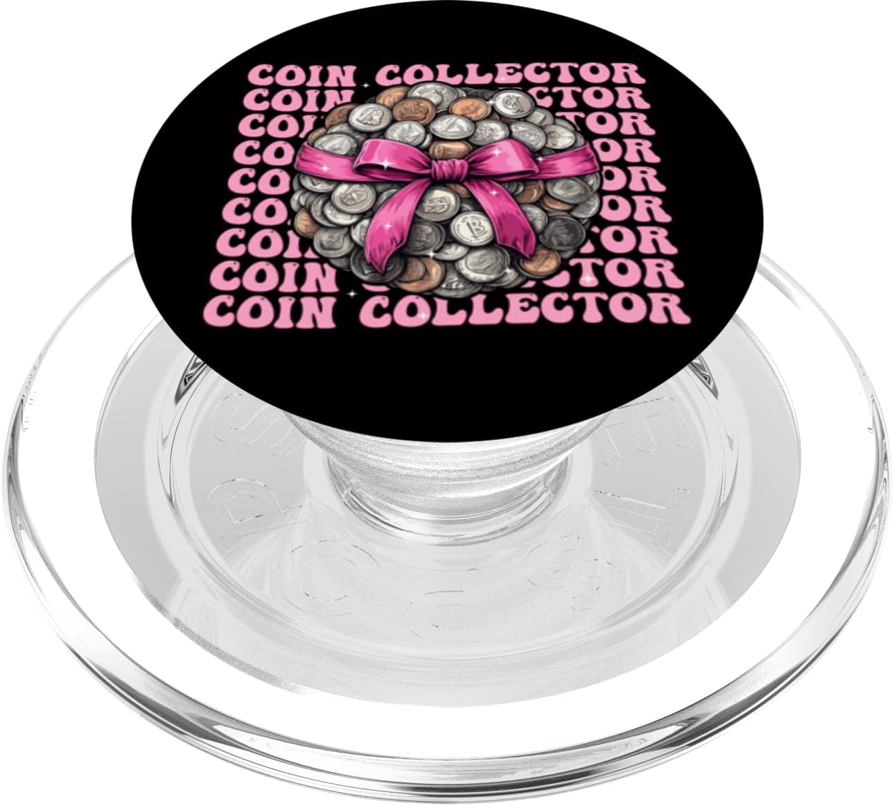 Coin Collector Coin Collecting Coinologist Girl Coquette PopSockets PopGrip for MagSafe