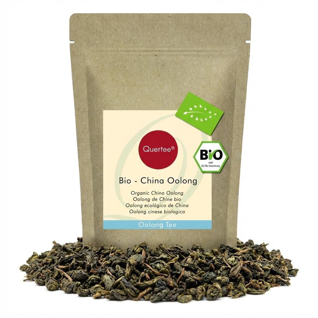Té orgánico Oolong – China Oolong té orgánico – 500 g – sin aditivos ni sustancias aromáticas para más de 200 tazas de té suelto de Quertee