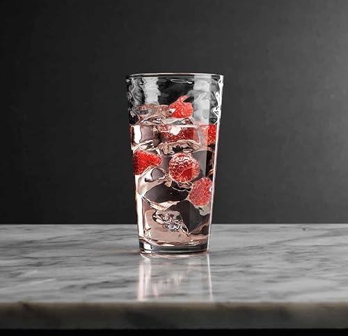 Miniatura 6 de Glaver's Juego de 4 vasos de vidrio Highball, 17 onzas, cristalería básica para enfriar, ideal para agua, jugo, cócteles, té helado y mucho más.