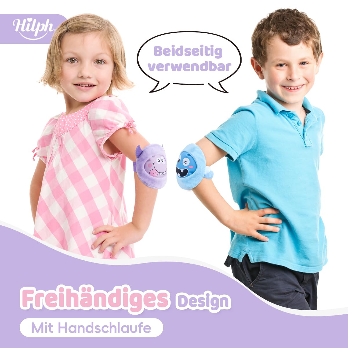 Hilph Hilph - Almohadillas de refrigeración elásticas, 4 geles no tóxicos, lesiones, alivio del dolor, enfriamiento de fiebre, golpes, muelas del juicio, compresa fría