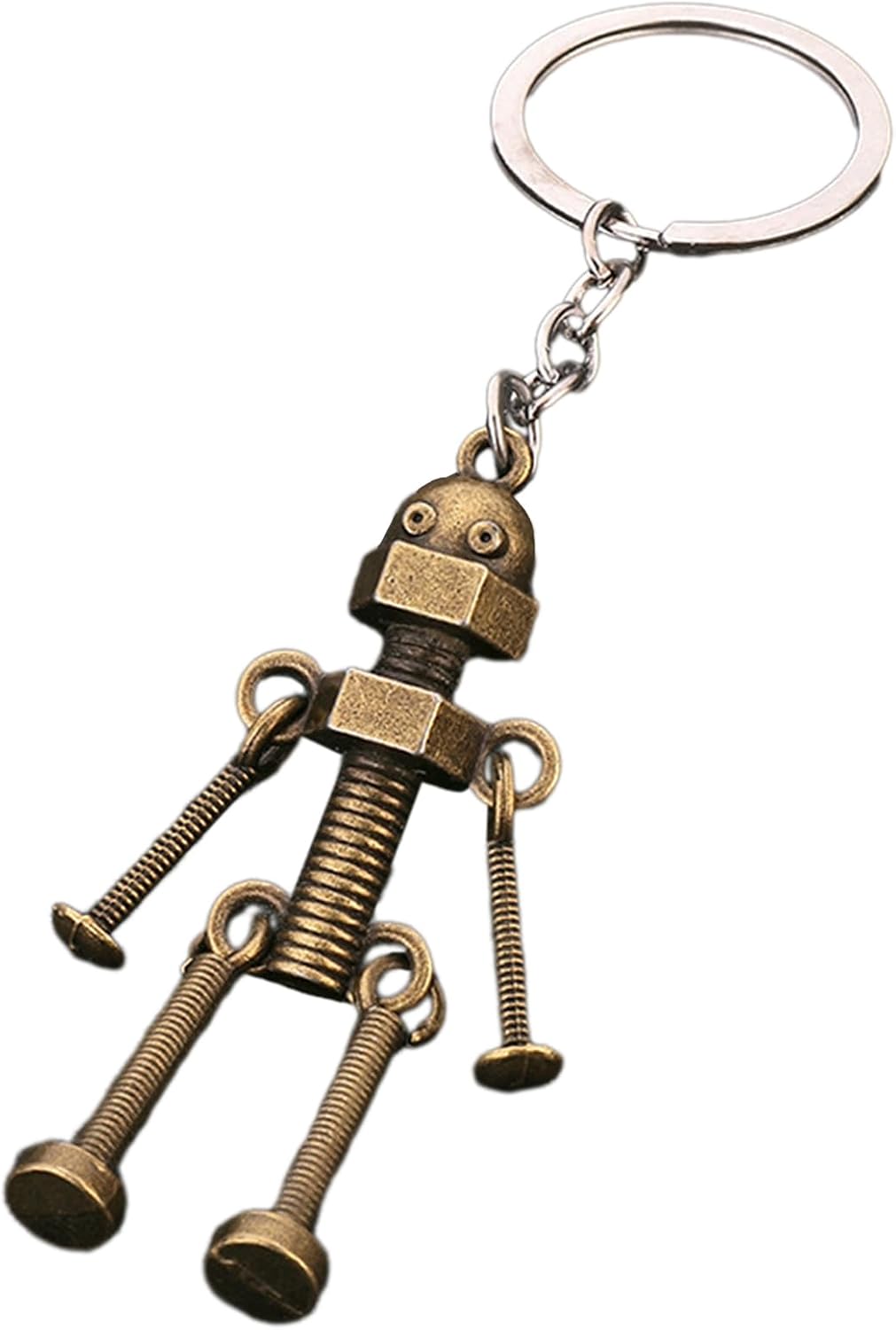 Mechanical Screw Robot Keychain Car Holder Bag Hangings Decoration Movable Joint Car Holder Accessory Accessory image 5