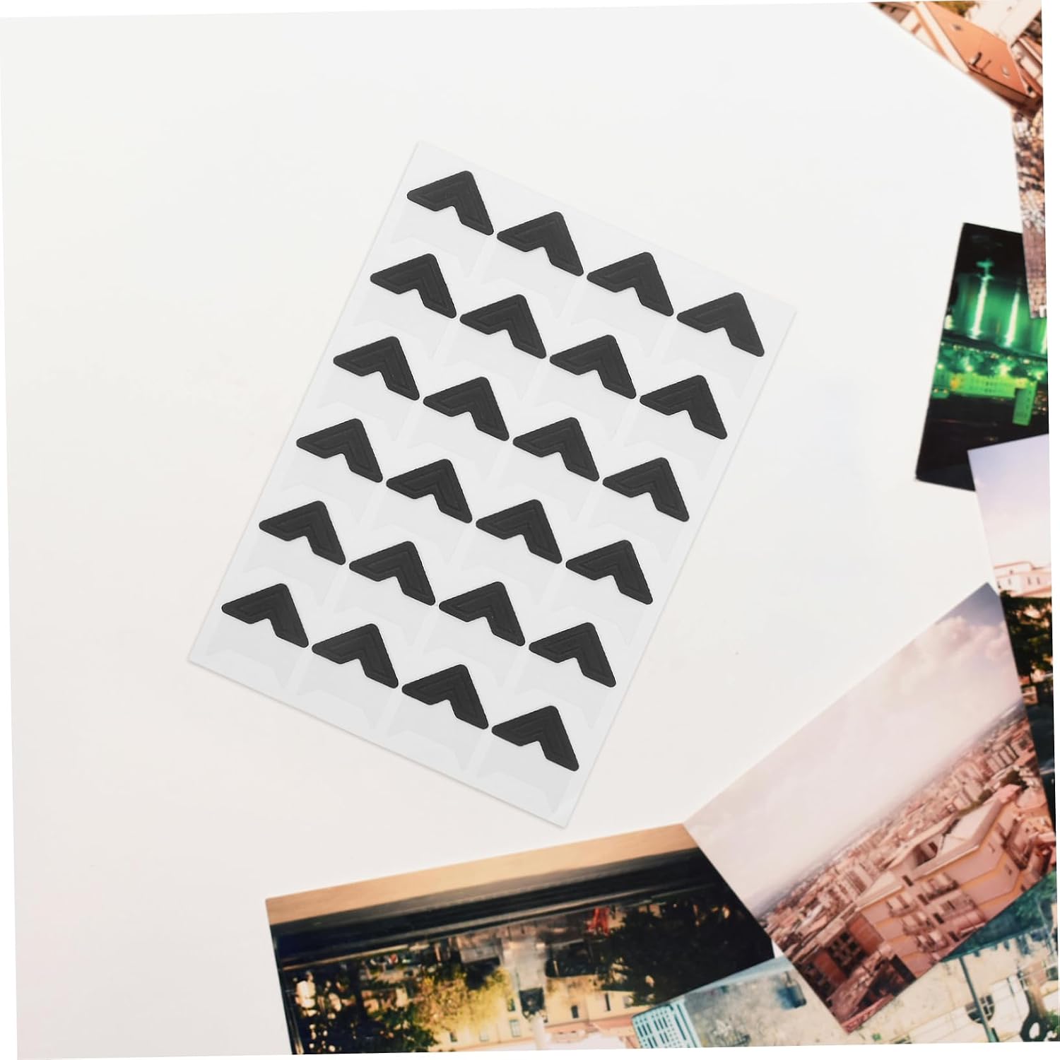 TEHAUX 240pcs Photo Corners Sticker Set Self-Adhesive Scrapbook Corners for Linen Journaling DIY Picture Mounting
