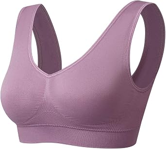 Vermilion Bird Women's 3 Pack Seamless Comfortable Sports Bra with Removable Pads