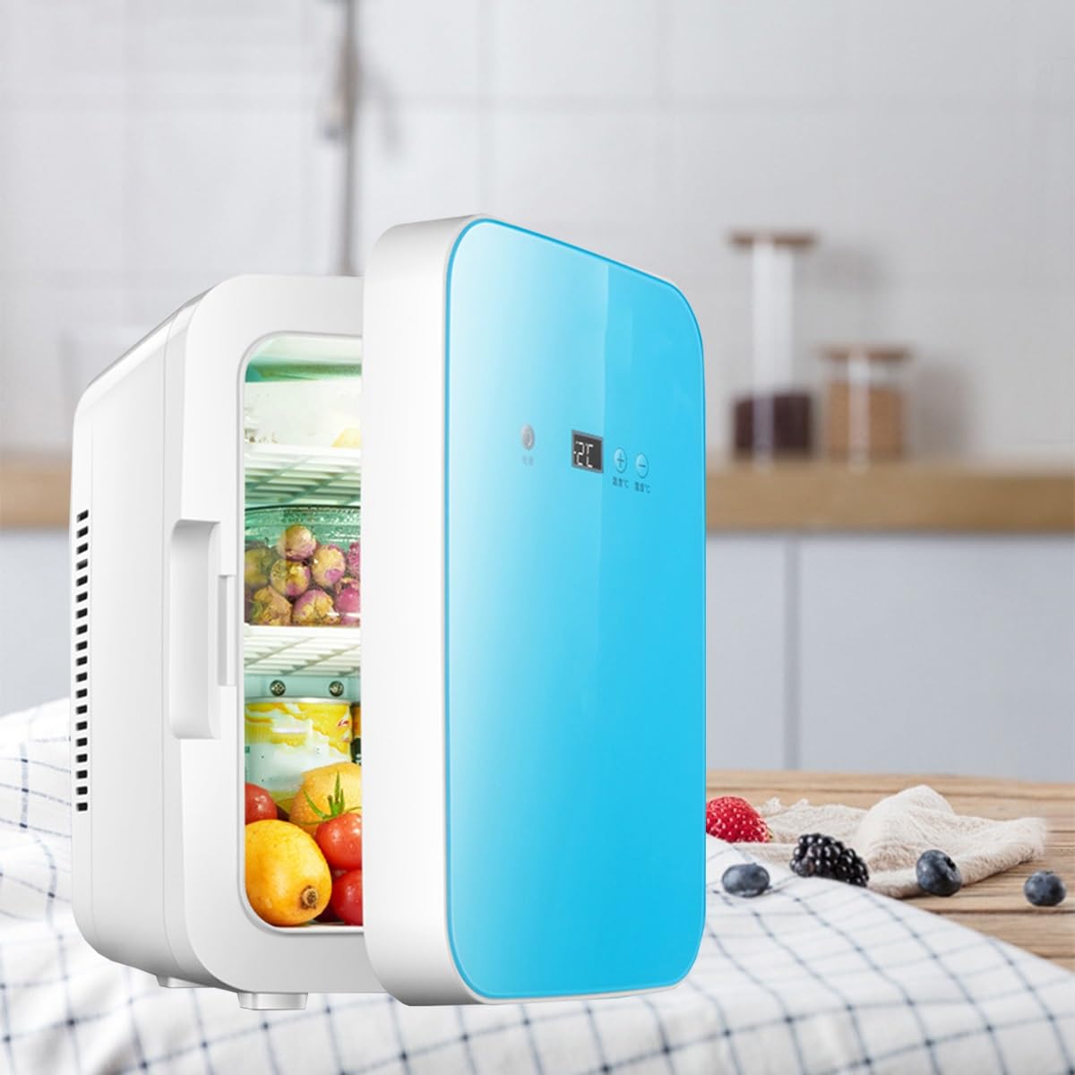 Amazon.com: GIZNXBA Mini Fridge Portable Thermoelectric 8 Liter