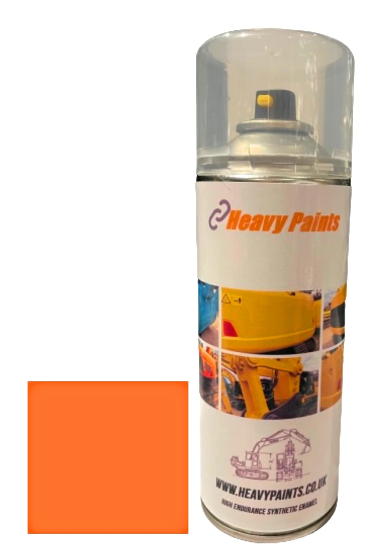 Heavy Paints Orange Compatible With Toyota Forklift Red Synthetic Enamel Paint 400Ml Aerosol