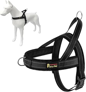 Plutus Pet No Pull Dog Harness for Large Dogs, Breathable Mesh Padded