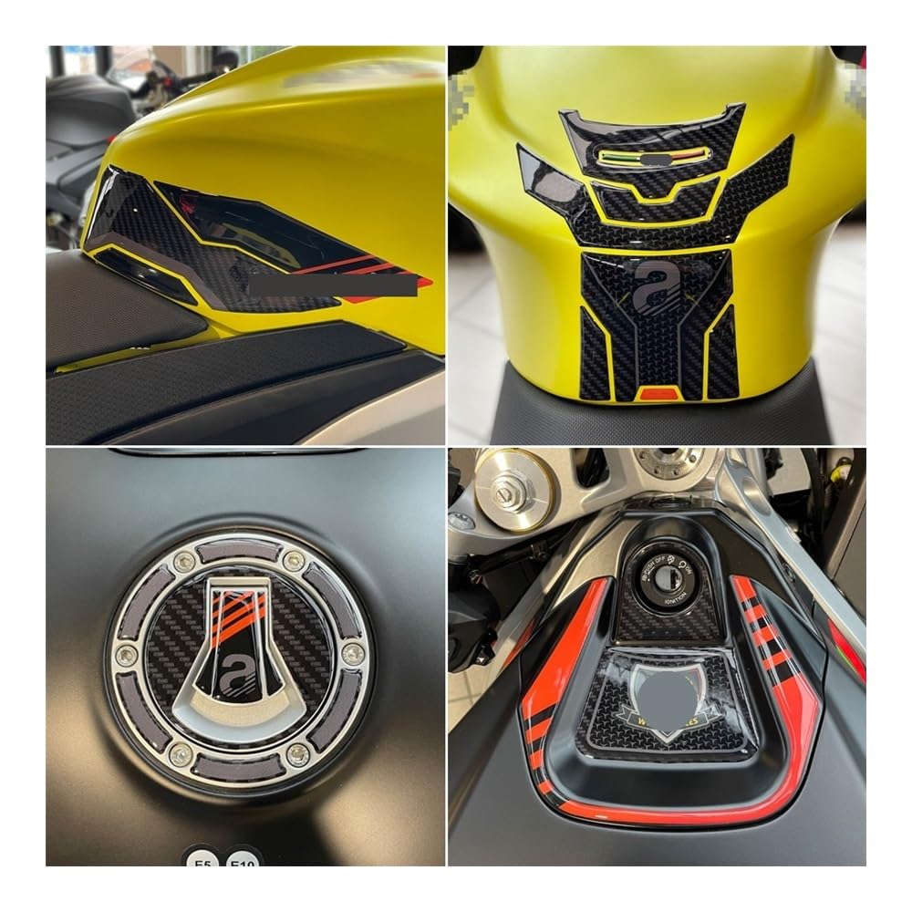 Kit De Protección Adhesiva para Depósito Gasolina para Tuono RS 660 (2020-2023): Protector Antirrayas Antideslizante Protector Deposito Moto