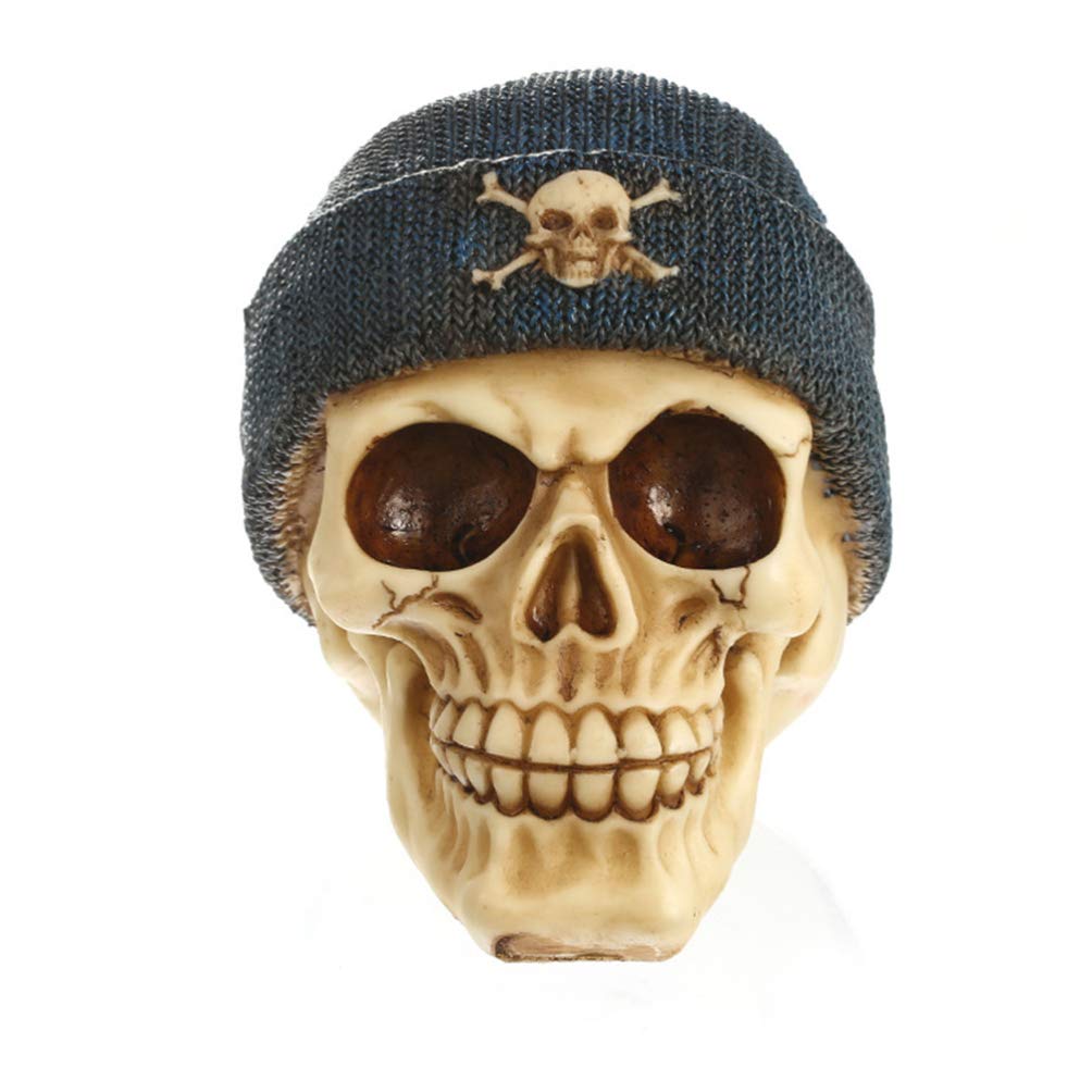 Calavera realista PRETYZOOM figura robusta para sustituir adornos fragiles de mesa