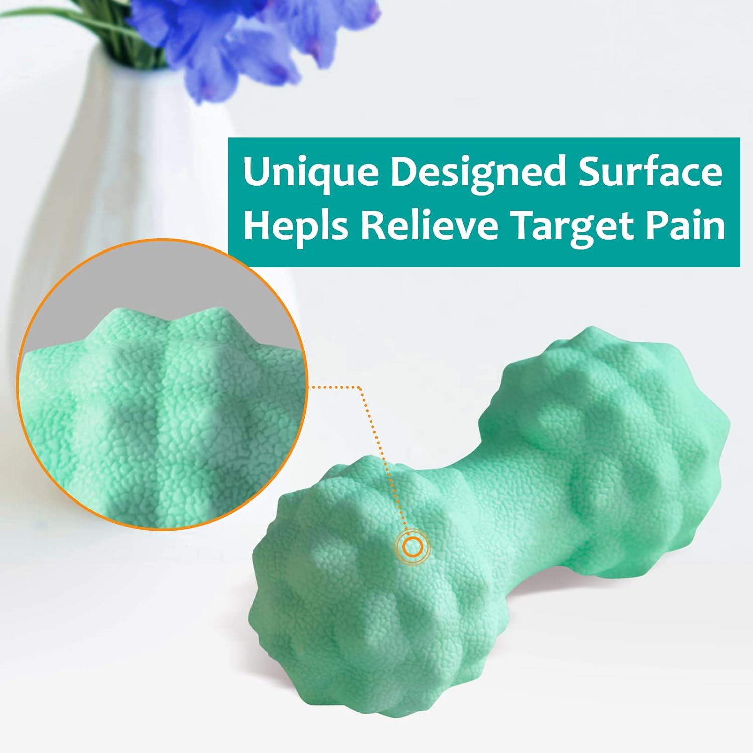 Massage Ball - Lacrosse Yoga Massage Therapy Ball, Double Massage Ball Roller for Deep Tissue, Trigger Point Therapy, Myofascial Release, Muscle Knots, Muscle Tension Sore : Health & Household